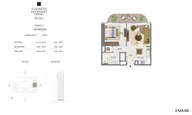 Unit 2, Level 31-51 - Tower 3 - 1BR ( A1 )