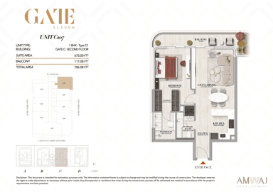 Type C207 -1 BHK | Gate C