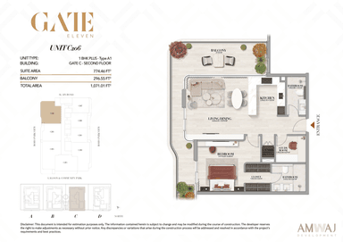 Type C206 -1 BHK Plus | Gate C
