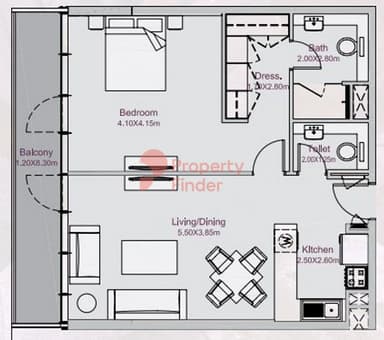 1 Bedroom Apartment