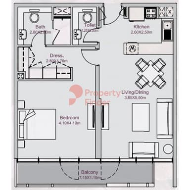 1 Bedroom Apartment