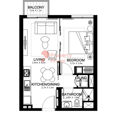 1 Bedroom Apartment
