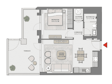 1 Bedroom Apartment