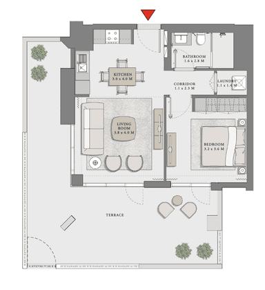 1 Bedroom Apartment