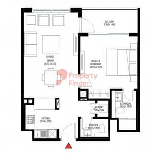 Tower A _ Type A (with Balcony) - Variant 5 1BD
