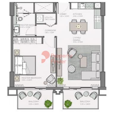 1 Bedroom Apartment