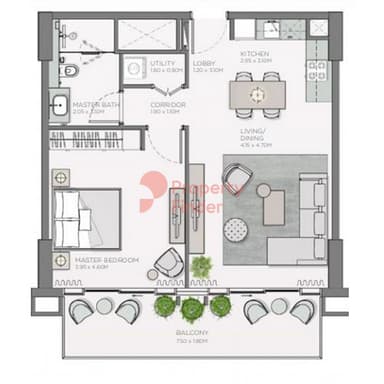 1 Bedroom Apartment