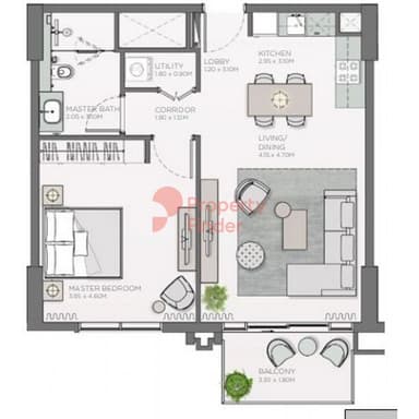 1 Bedroom Apartment