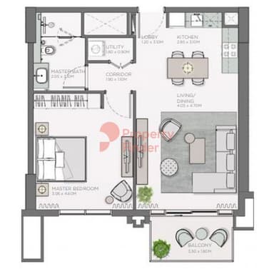 1 Bedroom Apartment