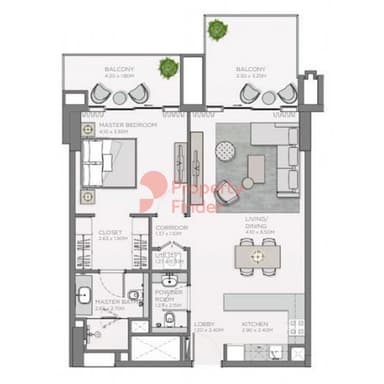 1 Bedroom Apartment