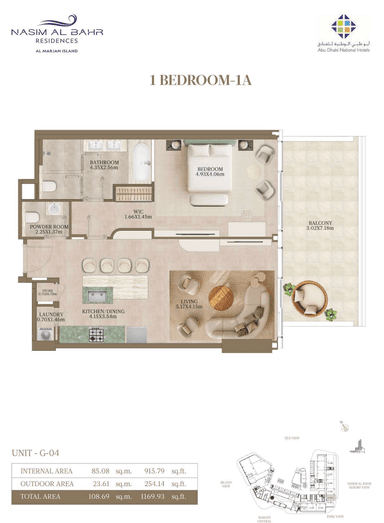 Type 1А - 1 BR