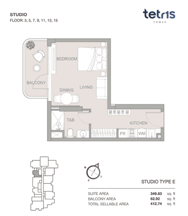 Studio Floor 3, 5, 7, 9, 11, 13, 15