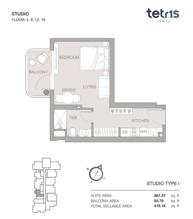 Studio Floor 4, 8, 12, 16