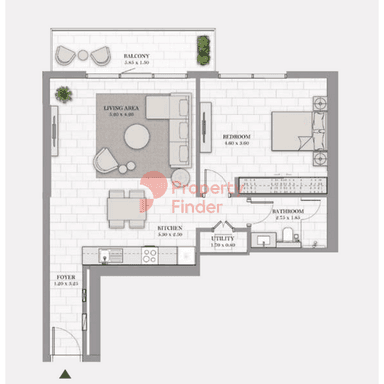1 Bedroom Apartment