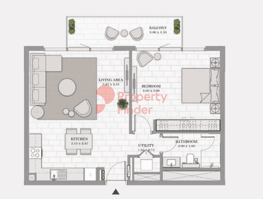 1 Bedroom Apartment