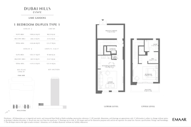 1 Bedroom Duplex