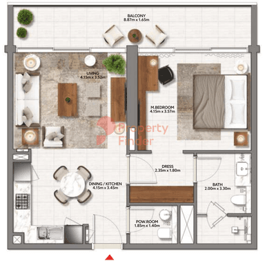 1 Bedroom Apartment