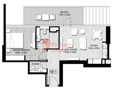 1 Bedroom Apartment