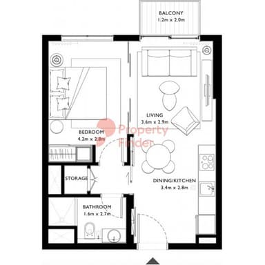 1 Bedroom Apartment