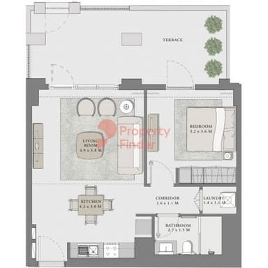 Building 1 Unit 104- 1 Bedroom Apartment