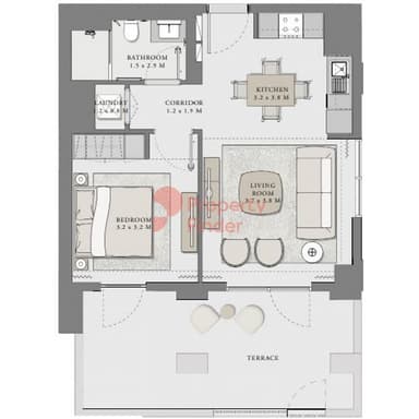 Building 1 Unit 102- 1 Bedroom Apartment