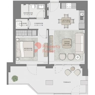 Building 1 Unit 101- 1 Bedroom Apartment