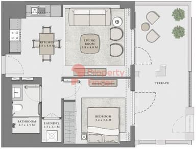 Building 1 Unit M03- 1 Bedroom Apartment