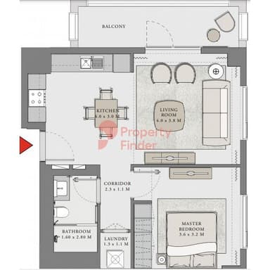 Building 2 Unit 03-1 Bedroom Apartment