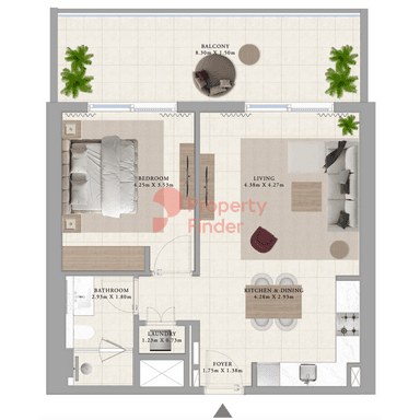 1 Bedroom Apartment