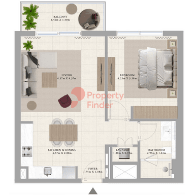 1 Bedroom Apartment
