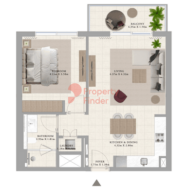 1 Bedroom Apartment