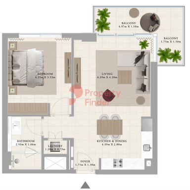 1 Bedroom Apartment