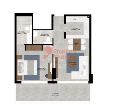 1 Bedroom Apartment