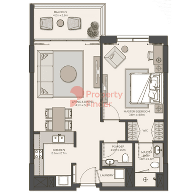 1 Bedroom Apartment