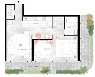 1 Bedroom Apartment
