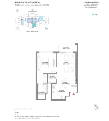 1 Bedroom Apartment