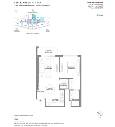 1 Bedroom Apartment