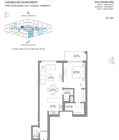 1 Bedroom Apartment