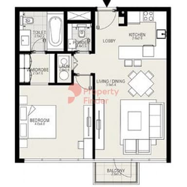 1 Bedroom Apartment