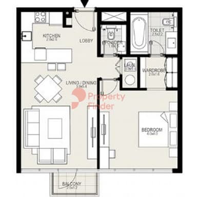 1 Bedroom Apartment