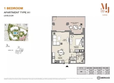 Building 3 - Type A1 - Unit G06 - 1BD