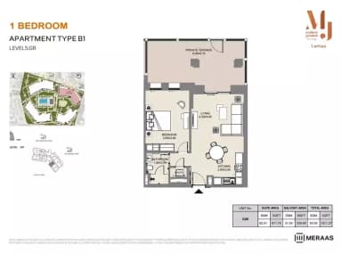 Building 4 - Type B1 - Unit G09 - 1BD