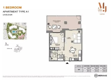 Building 3 - Type A1 - Unit G09 - 1BD
