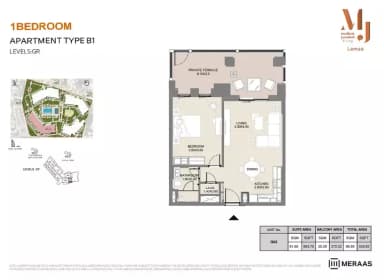 Building 2 - Type B1 - Unit G02 - 1BD