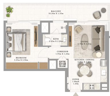 Building 1_ Type 1 1bdr