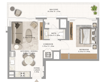 Building 1 _ Type 1A 1bdr