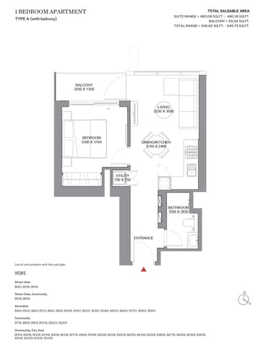 Type A-Tower B-1BED