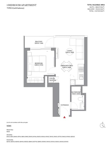 Type D-Tower B-1BED