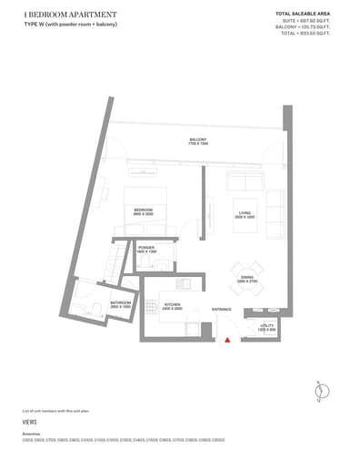 Type W-Tower C-1BED