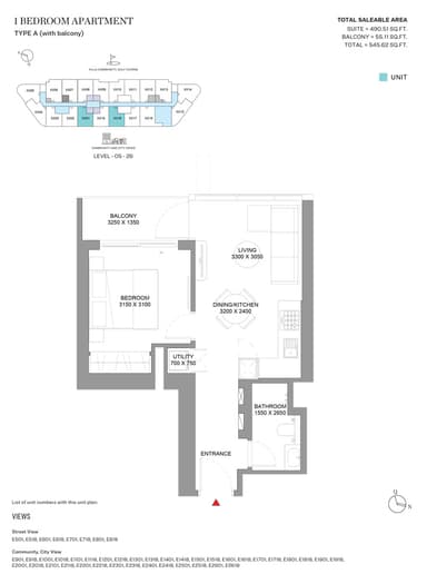 Type A-Tower E-1BED